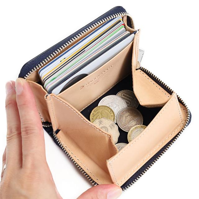 バギーポート 藍染め ペイズリー型押し 小銭入れ zys199