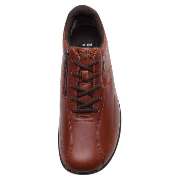 ひざに優しい アサヒメディカルウォーク MF ウォーキングシューズ メンズ 革靴 レザー アサヒシューズ 歩きやすい 疲れない 幅広 甲高 ファスナー付き asahi AMW 23.5〜28.0cm 4E KV7704 ahkv7704 AMW MF