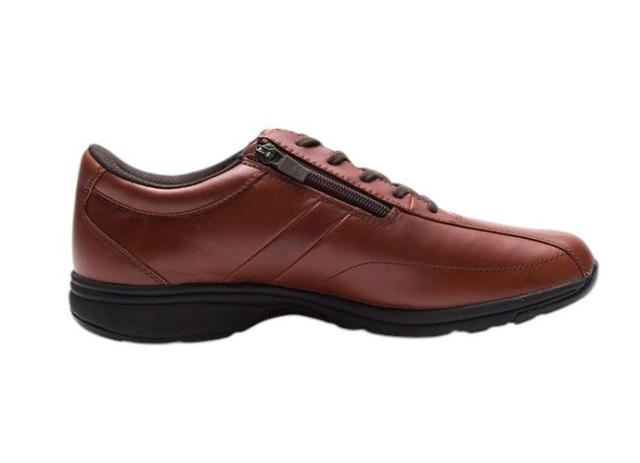 ひざに優しい アサヒメディカルウォーク MF ウォーキングシューズ メンズ 革靴 レザー アサヒシューズ 歩きやすい 疲れない 幅広 甲高 ファスナー付き asahi AMW 23.5〜28.0cm 4E KV7704 ahkv7704 AMW MF