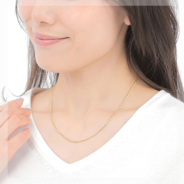 【日本製】 18金 K18 18k ゴールド キヘイ 喜平 チェーン 幅2.35mm 45cm デザインチェーン ネックレス