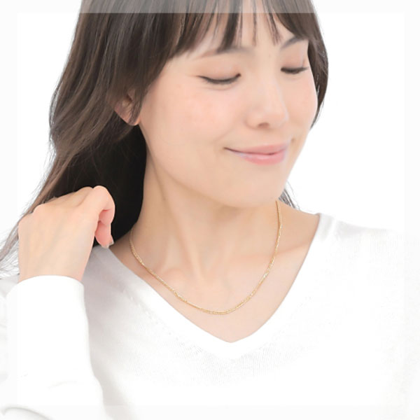 【日本製】 18金 K18 18k ゴールド キヘイ 喜平 チェーン 幅2.35mm 45cm デザインチェーン ネックレス