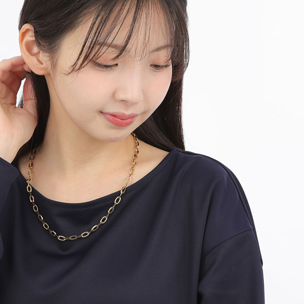 【日本製 数量限定】 K18 プレイド ペーパー クリップチェーン 50cm 18金 18k イエロー ゴールド 地金 デザイン 鎖 太い 太め 幅5.7mm チェーンネックレス エクセレンテ 楽わ