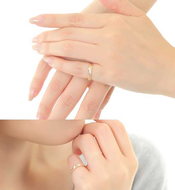 フェザーデザイン ピンキーリング K10YG/PG/WG