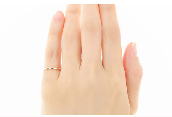 K10YG/PG/WG ダイヤモンド ピンキーリング