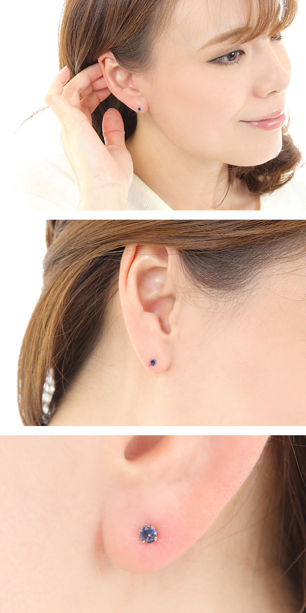 アイオライト ピアス