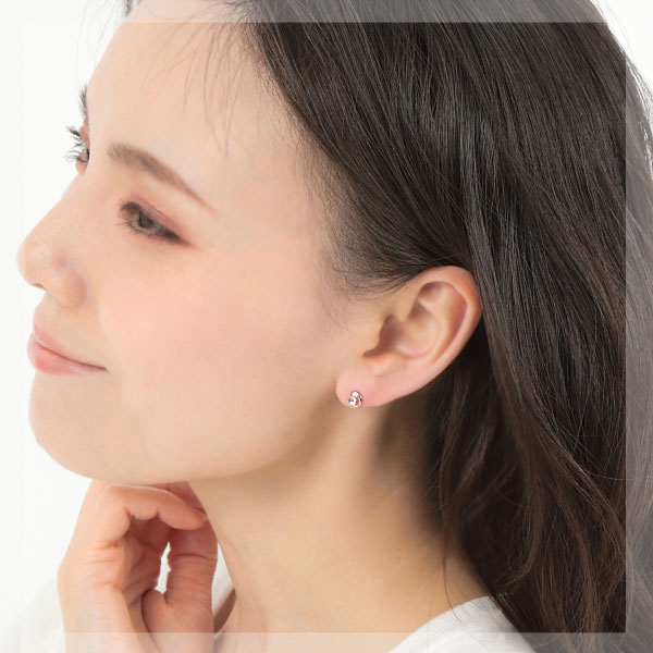 K10PG ブルームーンストーン ピアス