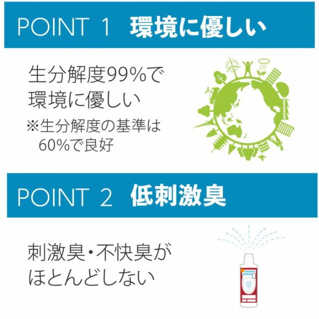 環境に優しい、低刺激臭