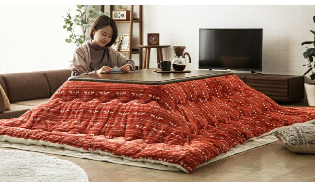 中古 三菱 家具調こたつ 憎き W750×D750×H350mm こたつテーブル  