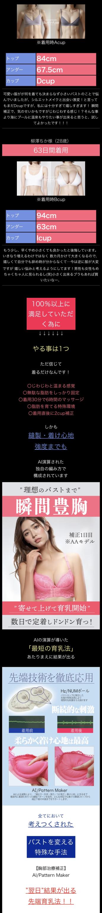 遂に解禁☆彡簡単バストメイクブラ【シルエットメイク バストイン