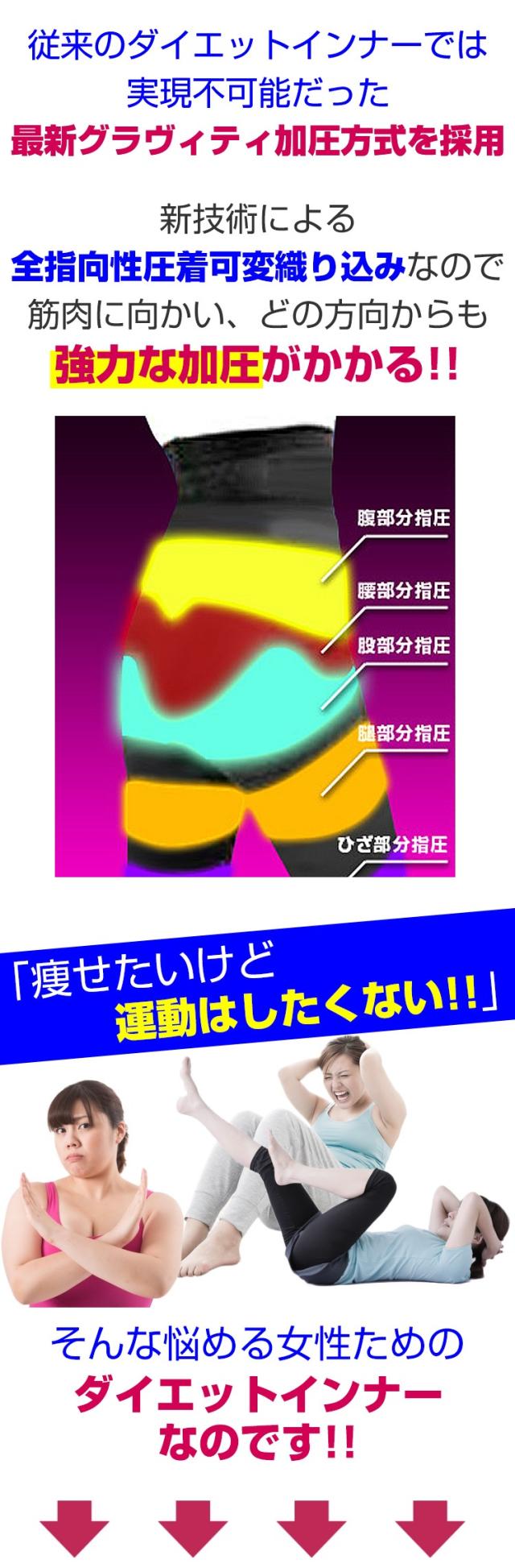 メール便OK♪新発売!!大人気Dietレギンス【スクワッターウォーク】2枚