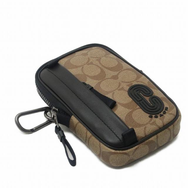 格安即決 コーチ Coach ポーチ メンズ 小物入れ カラビナ ベルトループ Cロゴ ラウンドファスナー シグネチャー 1263qbtal ネコポス ブランド 本店は Csscksu Com