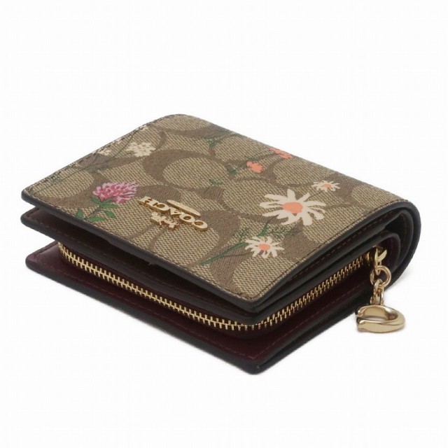コーチ COACH 財布 レディース 二つ折り財布 シグネチャー 花柄
