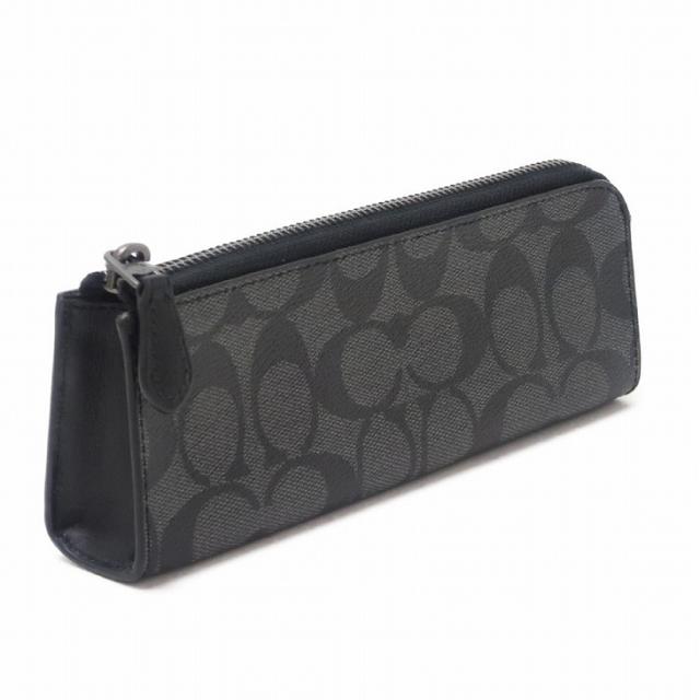新品 COACH コーチ ポーチ タバコケース チャコール ブラック 20 新品 COACH コーチ ポーチ タバコケース チャコール ブラック