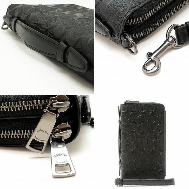 コーチ Coach 財布 メンズ セカンドバッグ ポーチ クラッチバッグ 人気 低価格化 シグネチャー 長財布 qbbk ブランド パスポートケース