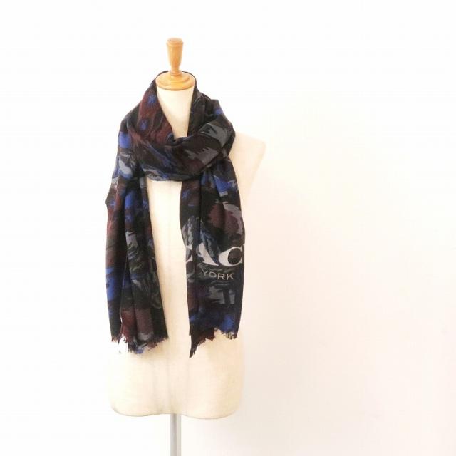 ウール コーチ 人気 スカーフ ブランド ストール p1u マフラー メンズ 大判 ランドスケープ 通販 Coach Basalstim Dk