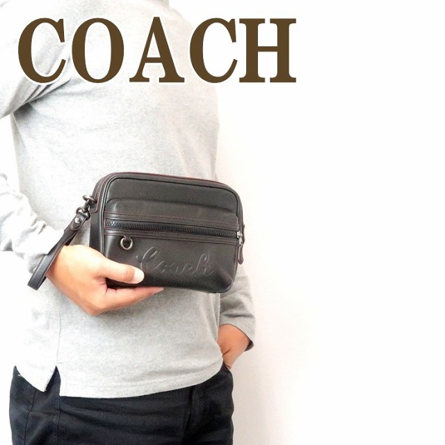 コーチ Coach バッグ メンズ セカンドバッグ クラッチバッグ セカンドポーチ qbbk 正規取扱店 人気 ブラック黒 ブランド