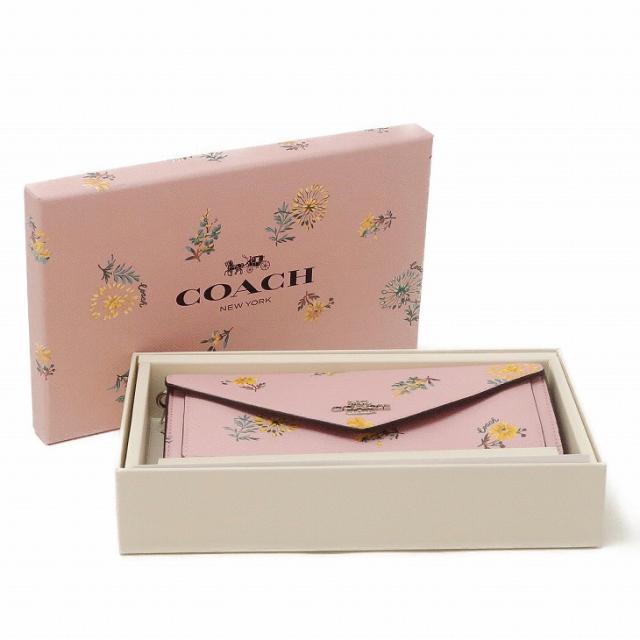 【新品未使用】COACH 長財布 ピンク シグネチャー コーチ 箱袋付き 贈り物 送料無料/新品/未使用/正規品】COACH コーチ長財布 ピンク