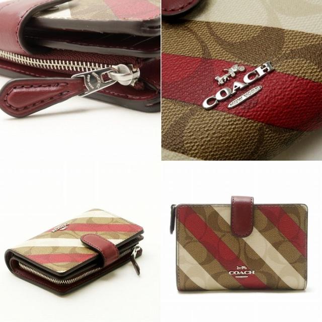 COACH 二つ折り財布 アイボリー ストライプ 楽天市場】コーチ COACH 財布 レディース 二つ折り財布 マルチ