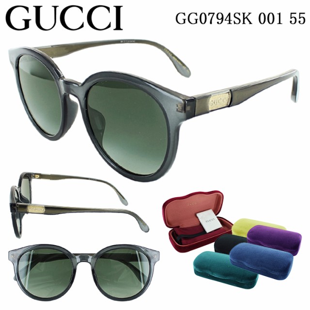 グッチ サングラス レディース UVカット GG0794SK 001 55サイズ アジアンフィット GUCCI ブランド グレー グレーグラディエント  紫外線 UV 対策 ラウンド セルフレーム ブランド イタリア製 アレッサンドロ・ミケーレデザイン 送料無料 プレゼント ギフト ...