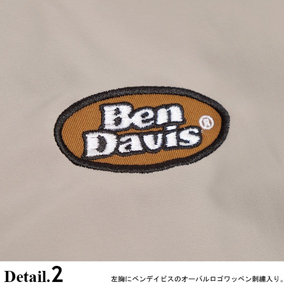 BEN DAVIS コーチジャケット ベンデイビス 2022AW 襟 コーデュロイ