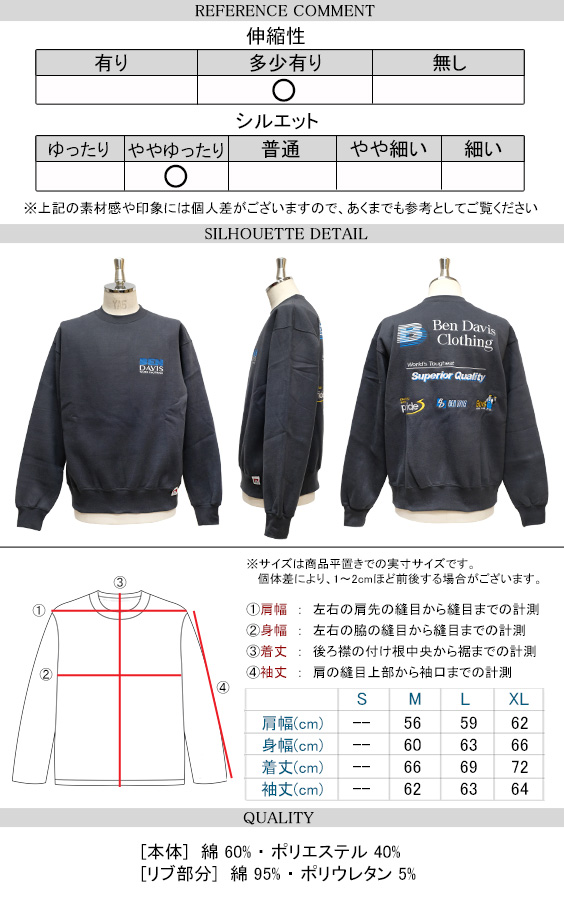 BEN DAVIS スウェット