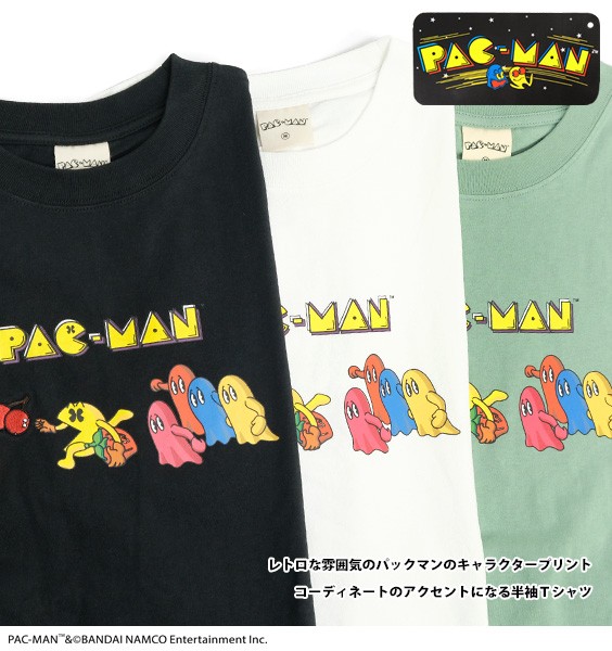 17cm商品名00年代 DELTA PACMAN パックマン キャラクタープリントTシャツ メンズL /eaa333702