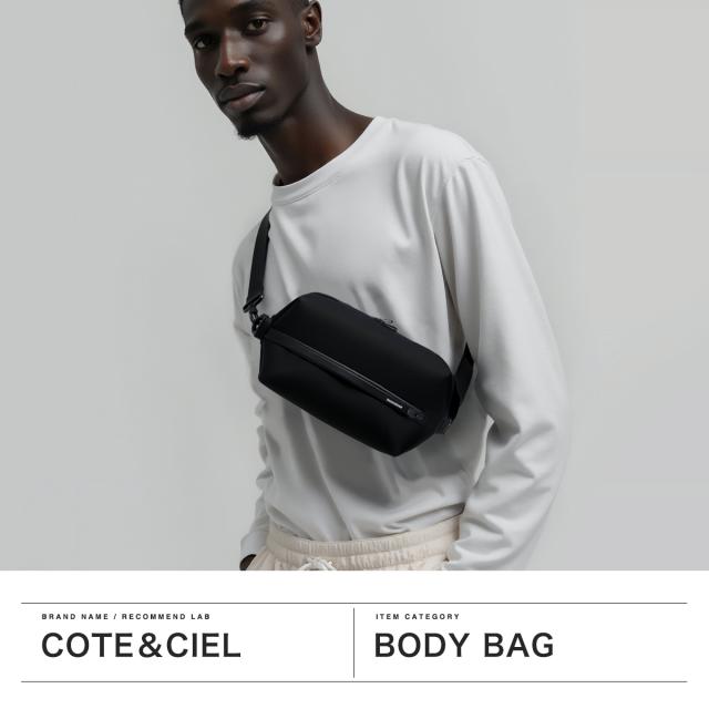 【5％OFFクーポン】【商品レビューで＋5％】【正規品1年保証】コートエシエル ボディバッグ メンズ レディース Cote&Ciel ボディ バッグ ブランド 小さめ クロスボディバッグ かっこいい  耐水 3.5L Ens Sleek 29152