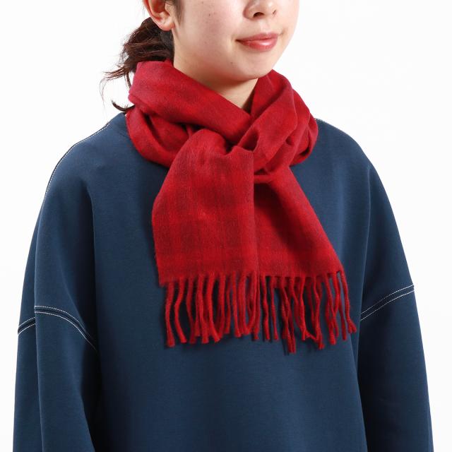 【商品レビューで＋5％】ダブルジェイヘンダーソン スコットランド マフラー 秋冬 W.J.HENDERSON SCOTLAND WOVEN NARROW SCARF WJHA-01