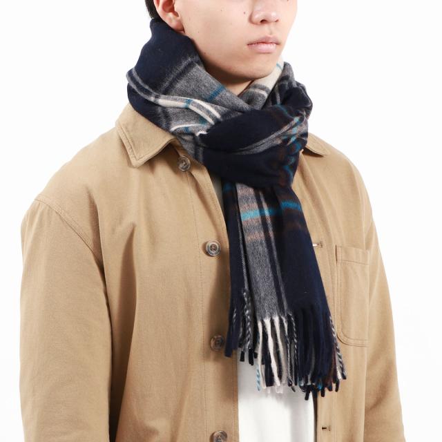 【商品レビューで＋5％】ダブルジェイヘンダーソン スコットランド マフラー W.J.HENDERSON SCOTLAND イギリス製 WOVEN STOLE WJHA-03