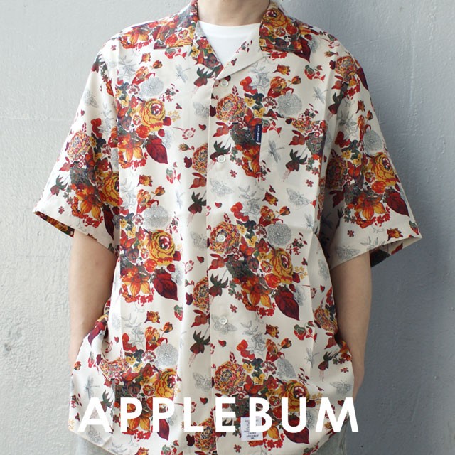 新品 アップルバム APPLEBUM LIBERTY S/S Aloha Shirts アロハシャツ 半袖シャツ WHITE ホワイト  TOPSの通販はau PAY マーケット - essense | au PAY マーケット－通販サイト