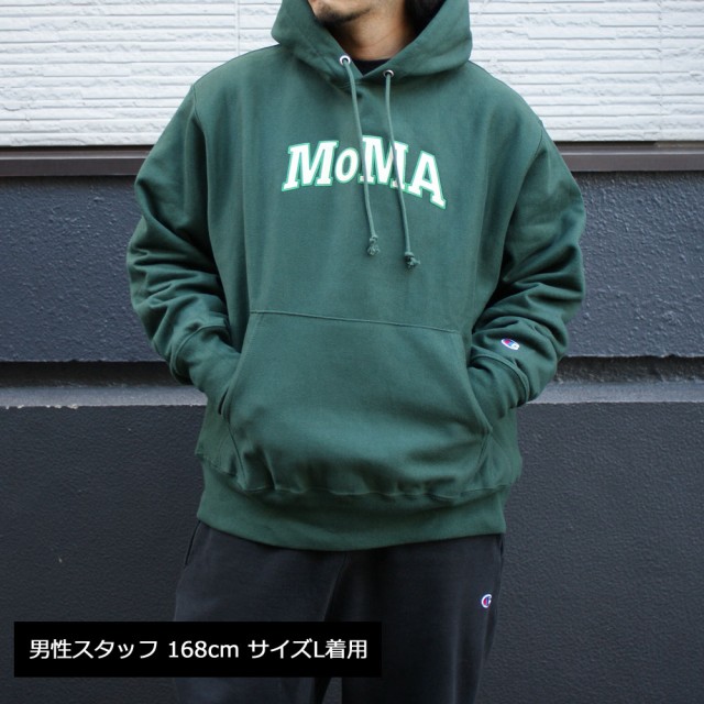 新品 モマ MoMA x チャンピオン Champion Reverse Weave Hoodie