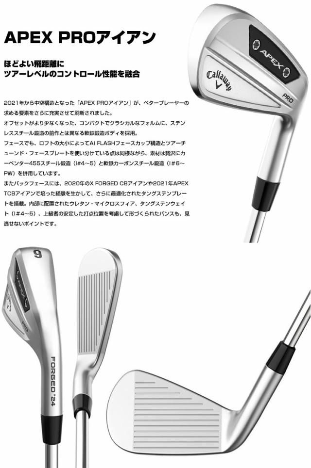 APEX PRO アイアン 5-P 6本 DG200s cp2 ミッドサイズ装着-