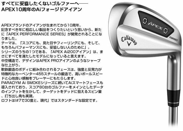 キャロウェイ APEX Ai200 アイアン 6本セット[＃5-P] N.S.PRO MODUS Tour 105 シャフトの通販はau PAY  マーケット - ゴルフプラザ グリーンフィル | au PAY マーケット－通販サイト