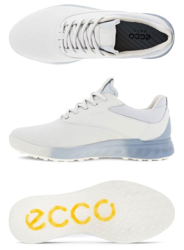 eccoゴルフレディースシューズ美品 ECCO Golf S Three ウィメンズ レザーGore-Texゴルフシューズ