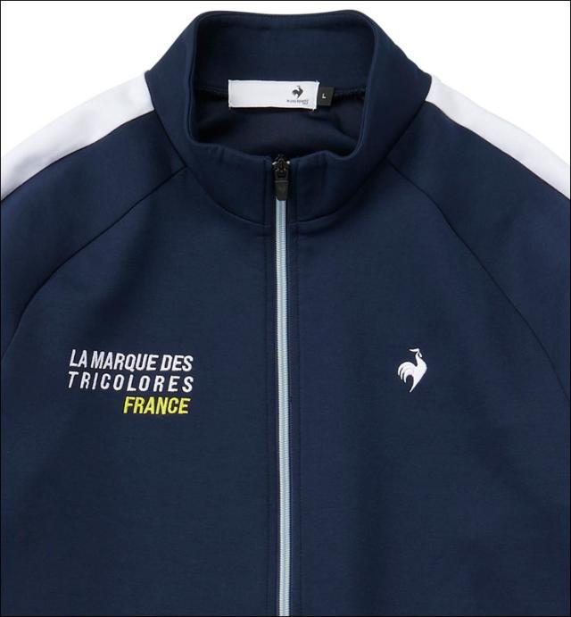 ルコックスポルティフ ゴルフ メンズ ウェア ストレッチフォーサー ダンボールニット フルジップ ブルゾン QGMWJL51 2023年秋冬モデル M-3L ルコックスポルティフ ゴルフ メンズ ウェア ストレッチフォーサー