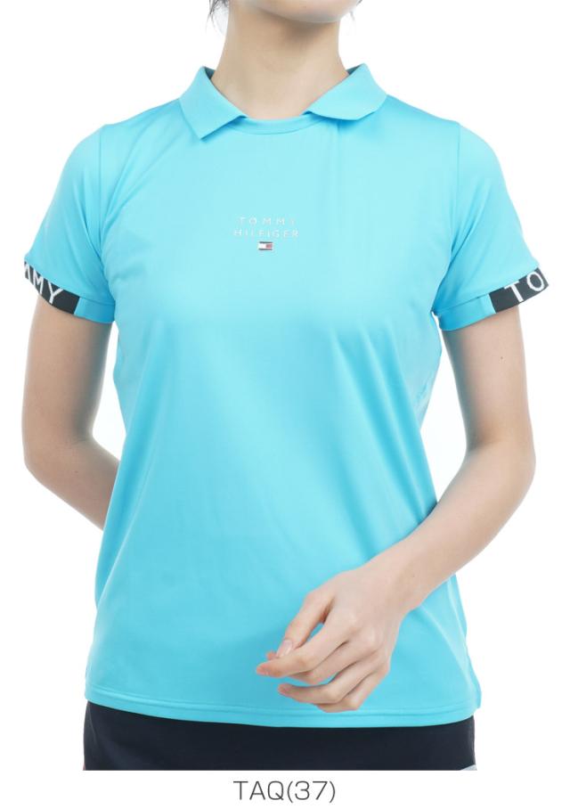トミーヒルフィガー ゴルフ ウェア レディース プルオーバー ロゴカフス 半袖 シャツ THLA338 2023年春夏モデル S-LL トミーヒルフィガー ゴルフ ウェア レディース プルオーバー