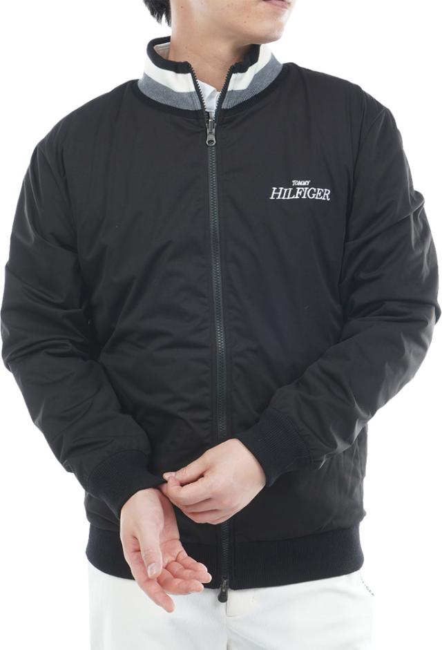 【新品未使用】トミーヒルフィガー ロゴジャガードニット リバーシブルジャケット トミーヒルフィガー ロゴジャガードニット フルジップ リバーシブル