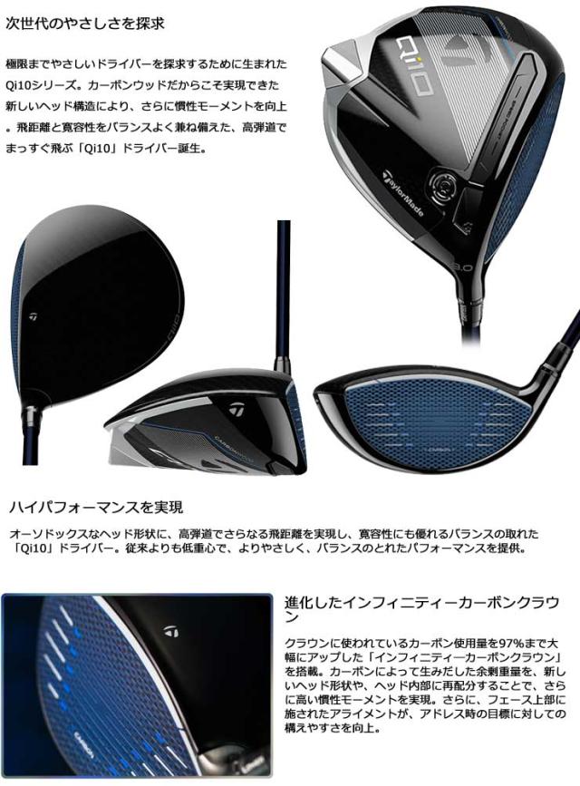 特注カスタムクラブ テーラーメイド Qi10 ドライバー グラファイト 