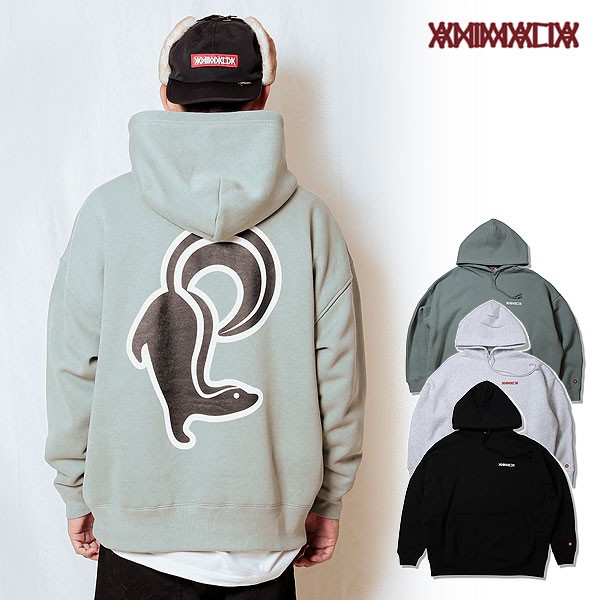 2023 秋冬 先行予約 9月〜10月入荷予定 ANIMALIA アニマリア BIG SILHOUETTE HOODIE - Attacking  Skunk メンズ パーカー atftps｜au PAY マーケット