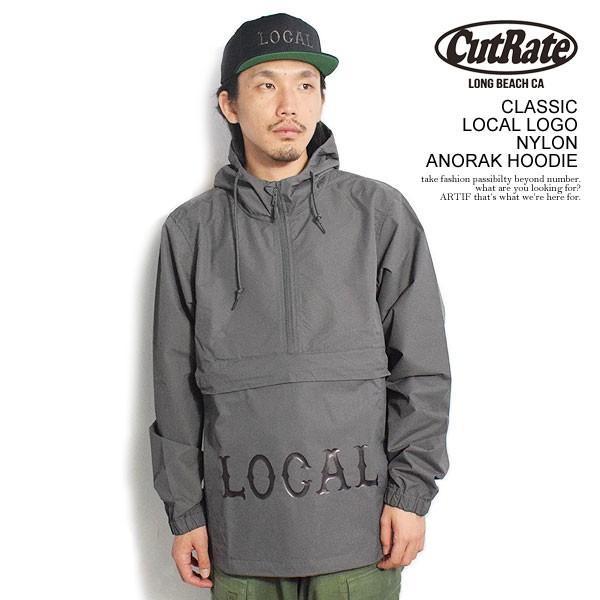 CUTRATE カットレイト CLASSIC LOCAL LOGO NYLON ANORAK