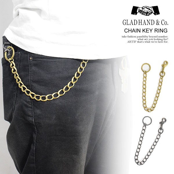 GLAD HAND グラッドハンド CHAIN KEY RING メンズ キーリング