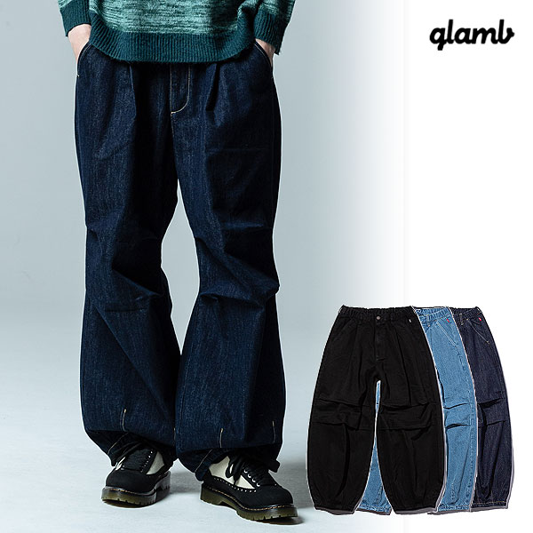 今だけ値下げ　【glamb】二ータックデニム 20％OFF SALE セール glamb グラム Knee Tuck Denim 二