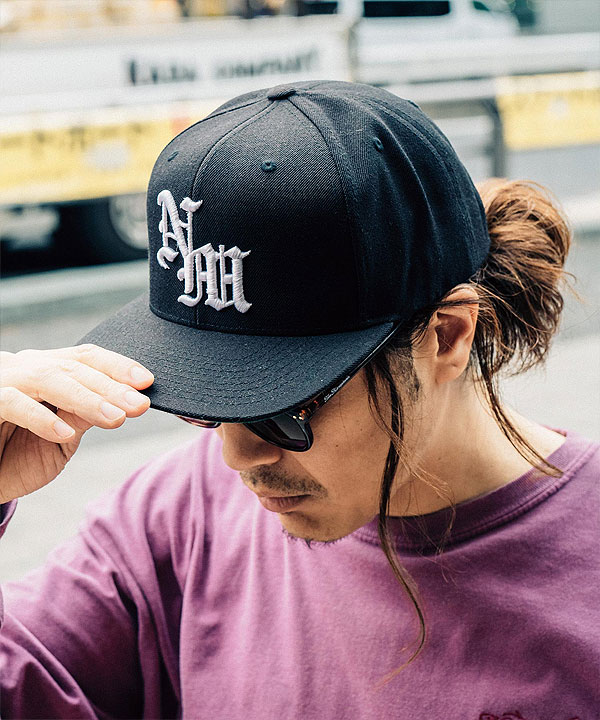 NINE MICROPHONES ナインマイクロフォンズ SNAPBACK CAP -Gothic