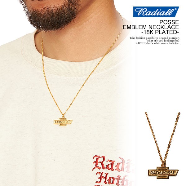 RADIALL ラディアル POSSE - EMBLEM NECKLACE -18K PLATED- radiall