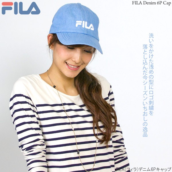 キャップ FILA [メール便可] 帽子 レディース 6パネルキャップ キッズ