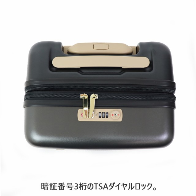 MOZ モズ スーツケース 機内持ち込み 拡張 キャリーケース トランク風 ハードキャリー ファスナー 38-40L トリコロール ネイビー ブラック MZ-0859-48 TSAロック トラベルケース かわいい 北欧 ブランド 修学旅行 旅行 出張 国内旅行 学生