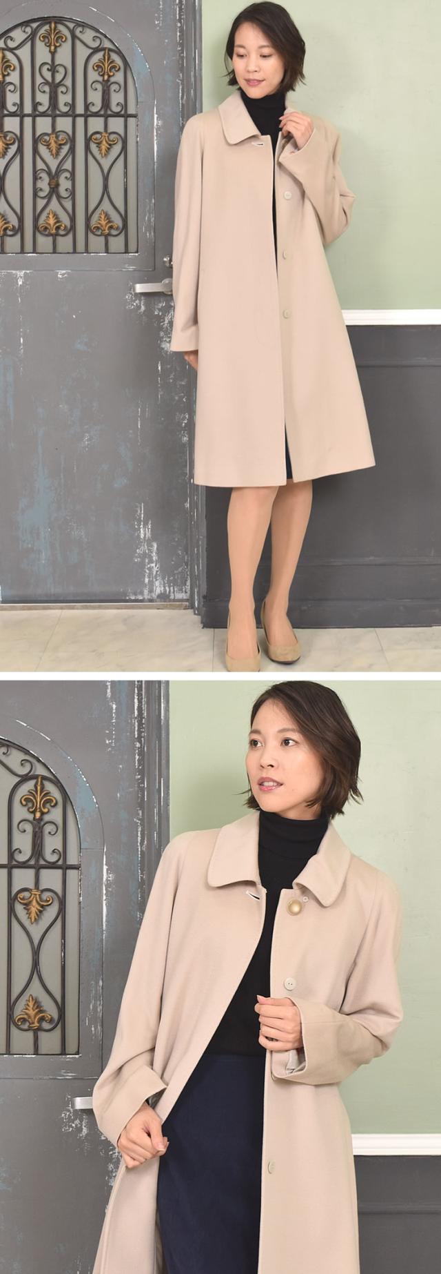 イタリア最高素材ピアツェンツァ カシミヤ カシミア 100％コート