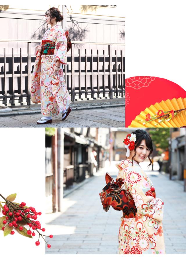 レンタル】【最大20日間】 成人式 振袖 レンタル 20点フルセット 派手