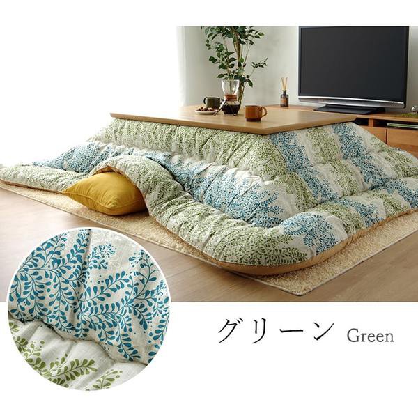 超激安お得 こたつ布団/寝具 掛け単品 〔長方形大 植物 ブラック 約205×385cm〕 日本製 洗える 綿100% 耐久性 通気性 〔リビング〕の通販はau PAY マーケット - フジックス|商品ロットナンバー:500136748 全国無料2022