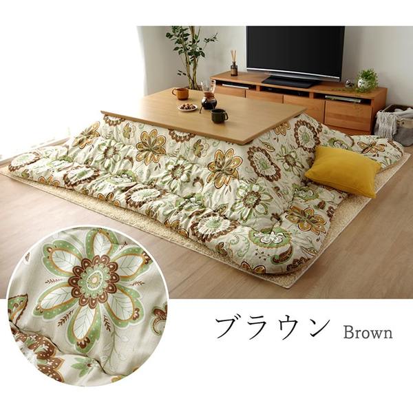 超激安お得 こたつ布団/寝具 掛け単品 〔長方形大 植物 ブラック 約205×385cm〕 日本製 洗える 綿100% 耐久性 通気性 〔リビング〕の通販はau PAY マーケット - フジックス|商品ロットナンバー:500136748 全国無料2022
